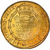 Image 2 : CHILE, Santiago, gold bust 8 escudos, Charles IV (bust of Charles III, ordinal IIII), 1802 JJ, PCGS 