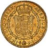 Image 2 : CHILE, Santiago, gold bust 8 escudos, Ferdinand VII (bust of Charles IV), 1814 FJ, NGC AU details / 