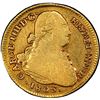 Image 1 : CHILE, Santiago, gold bust 4 escudos, Charles IV, 1806 FJ/JF, extremely rare, PCGS VF30, finest and 