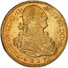 Image 1 : CHILE, Santiago, gold bust 4 escudos, Ferdinand VII (bust of Charles IV), 1817 FJ, extremely rare, N