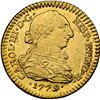Image 1 : CHILE, Santiago, gold bust 1 escudo, Charles III, 1779 DA, rare, NGC MS 62, "top pop."