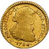 Image 1 : CHILE, Santiago, gold bust 1 escudo, Charles III, 1784/3 DA, very rare, NGC XF 45, finest known in N