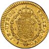 Image 2 : CHILE, Santiago, gold bust 1 escudo, Charles III, 1784/3 DA, very rare, NGC XF 45, finest known in N
