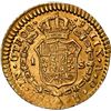 Image 2 : CHILE, Santiago, gold bust 1 escudo, Ferdinand VII (bust of Charles IV), 1817 JF, mintmark and assay