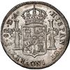 Image 2 : CHILE, Santiago, bust 8 reales, Charles III, 1787 DA, rare, NGC XF details / spot removals (Colecció