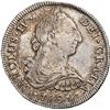 Image 1 : CHILE, Santiago, bust 8 reales, Charles IV transitional (bust of Charles III, ordinal IV), 1789 DA, 