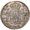 Image 2 : CHILE, Santiago, bust 8 reales, Charles IV transitional (bust of Charles III, ordinal IV), 1789 DA, 