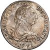 Image 1 : CHILE, Santiago, bust 8 reales, Charles IV transitional (bust of Charles III, ordinal IV), 1791 DA, 