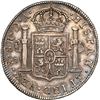 Image 2 : CHILE, Santiago, bust 8 reales, Charles IV transitional (bust of Charles III, ordinal IV), 1791 DA, 