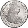 Image 1 : CHILE, Santiago, bust 8 reales, Charles IV, 1800 AJ, NGC AU 58, finest known in NGC census.