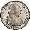 Image 1 : CHILE, Santiago, bust 8 reales, Charles IV, 1805 FJ, NGC AU 58 (Colección Val y Mexía Label).