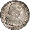 Image 1 : CHILE, Santiago, bust 8 reales, Charles IV, 1806/5 FJ, NGC AU details / cleaned (Colección Val y Mex