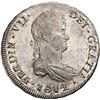 Image 1 : CHILE, Santiago, bust 8 reales, Ferdinand VII, 1814 FJ, NGC AU 55+.