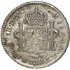 Image 2 : CHILE, Santiago, bust 1 real, Charles III, 1778/7 DA, rare, NGC F details / cleaned.
