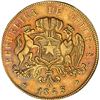 Image 2 : CHILE, Santiago, gold 8 escudos, 1843/2 IJ, reeded edge, NGC AU details / edge filing, ex-Norweb (st