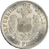 Image 2 : CHILE, Santiago, "condor" peso, 1882, PCGS MS63.