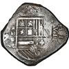 Image 1 : COLOMBIA, Cartagena, cob 8 reales, Philip IV, assayer E below mintmark RN to left (1626-30), denomin