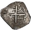 Image 2 : COLOMBIA, Cartagena, cob 8 reales, Philip IV, assayer E below mintmark RN to left (1626-30), denomin