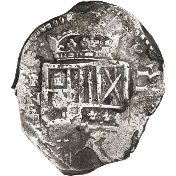 COLOMBIA, Cartagena, cob 4 reales, assayer E below mintmark RN to left (1626-30), rare, PCGS VF30, f