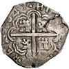 Image 2 : COLOMBIA, Bogotá, cob 2 reales, 1647 R, rare, PCGS VF25, finest and only example in NGC census, ex-E
