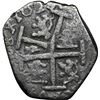 Image 2 : COLOMBIA, Bogotá, cob ½ real, 1628 (P), quadrants of cross transposed, rare, NGC VG details / enviro