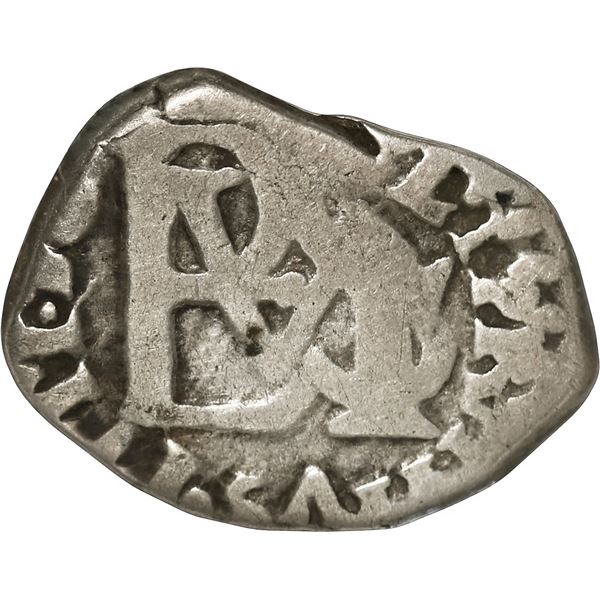 COLOMBIA, Bogotá, cob ½ real, Philip IV, date and assayer not visible (1627-65), NGC F details / cle