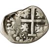 Image 2 : COLOMBIA, Bogotá, cob ½ real, Philip IV, date and assayer not visible (1627-65), NGC F details / cle