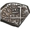 Image 2 : COLOMBIA, Bogotá, cob ½ real, 1666 no assayer (Ramos), Charles II, rare, NGC XF 40, finest and only 