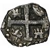 Image 2 : COLOMBIA, Bogotá, cob ½ real, Charles II posthumous, date not visible (early 1700s) no assayer (Arce