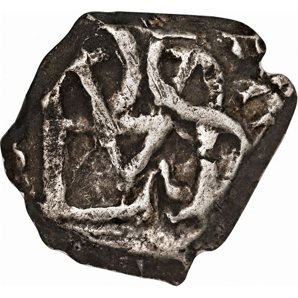 COLOMBIA, Bogotá, cob ½ real, Charles II posthumous, date not visible (early 1700s) no assayer (Arce