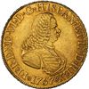 Image 1 : COLOMBIA, Bogotá, gold bust 8 escudos, Ferdinand VI, 1757 J, rare, NGC AU 58, "top pop."