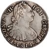 Image 1 : COLOMBIA, Popayán, bust 8 reales, Ferdinand VII (bust of Charles IV), 1814/3 JF, NGC VF details / cl