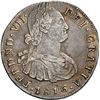 Image 1 : COLOMBIA, Popayán, bust 8 reales, Ferdinand VII (bust of Charles IV), 1816 F, rare, NGC XF details /
