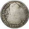 Image 1 : COLOMBIA, Bogotá, bust 1 real, Charles IV, 1799 J•J.