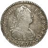 Image 1 : COLOMBIA, Bogotá, bust 1 real, Charles IV, 1801/797 J•J, no • in denomination, rar