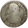 Image 1 : COLOMBIA, Bogotá, bust 1 real, Charles IV, 1802 J•J, re-punched 2 in date, dot between ET a