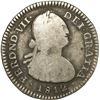 Image 1 : COLOMBIA, Bogotá, bust 1 real, Ferdinand VII (bust of Charles IV), 1812 J•F, re-punched bus