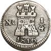 Image 1 : COLOMBIA, Bogotá, ¼ real, Ferdinand VII, 1816, NGC XF details / cleaned.