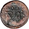 Image 1 : COLOMBIA, Cartagena, copper "imitation cob" ½ real, Ferdinand VII, no date or fantasy date not visib
