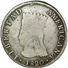 Image 1 : COLOMBIA, Bogotá (Cundinamarca), 8 reales, 1820/19 JF, LIBERTAD AMERICANA / NUEVA GRANADA, rare.