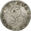 Image 2 : COLOMBIA, Bogotá (Cundinamarca), 8 reales, 1820/19 JF, LIBERTAD AMERICANA / NUEVA GRANADA, rare.