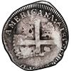 Image 1 : COLOMBIA, Bogotá (Cundinamarca), 2 reales, 1819 JF, struck over a Caracas, Venezuela, "imitation cob