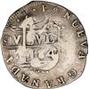 Image 2 : COLOMBIA, Bogotá (Cundinamarca), 2 reales, 1819 JF, struck over a Caracas, Venezuela, "imitation cob