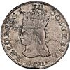 Image 1 : COLOMBIA, Bogotá (Cundinamarca), 8 reales, 1821 JF, dots below and to right of A of mintmark, NGC AU