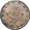 Image 2 : COLOMBIA, Bogotá (Cundinamarca), 8 reales, 1821 JF, dots below and to right of A of mintmark, NGC AU