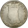 Image 1 : COLOMBIA, Bogotá (Cundinamarca), 8 reales, 1821 JF, dots below and to right of A of mintmark, pomegr