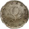 Image 2 : COLOMBIA, Bogotá (Cundinamarca), 8 reales, 1821 JF, no dot below A in mintmark, NGC XF 45.