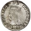 Image 1 : COLOMBIA, Bogotá (Cundinamarca), 2 reales, 1821/3 JF, rare, NGC XF details / cleaned.