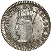 Image 1 : COLOMBIA, Bogotá (Cundinamarca), ½ real, 1821 JF, NGC AU 55, ex-Margolis.