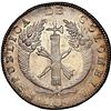 Image 1 : COLOMBIA, Bogotá, 8 reales, 1835/4 RS, NGC UNC details / rev repaired, ex-Toulemonde.